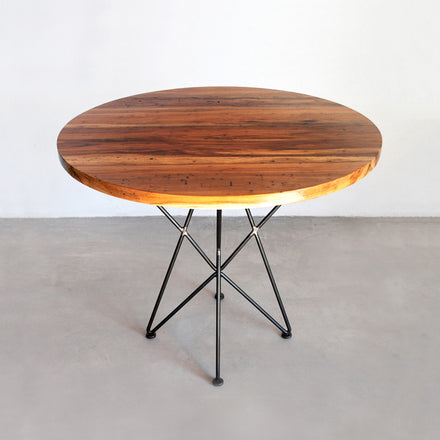 Pecan Top Round Cafe Table 36"