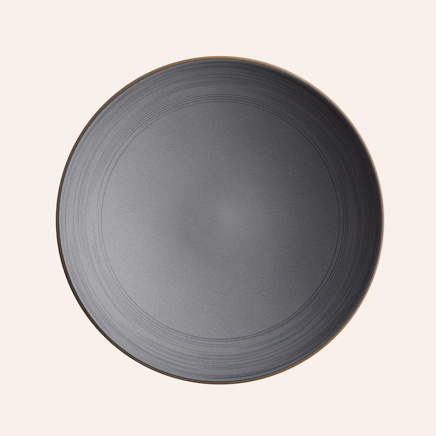 Echo Etched Shallow Salad Bowl in Indigo