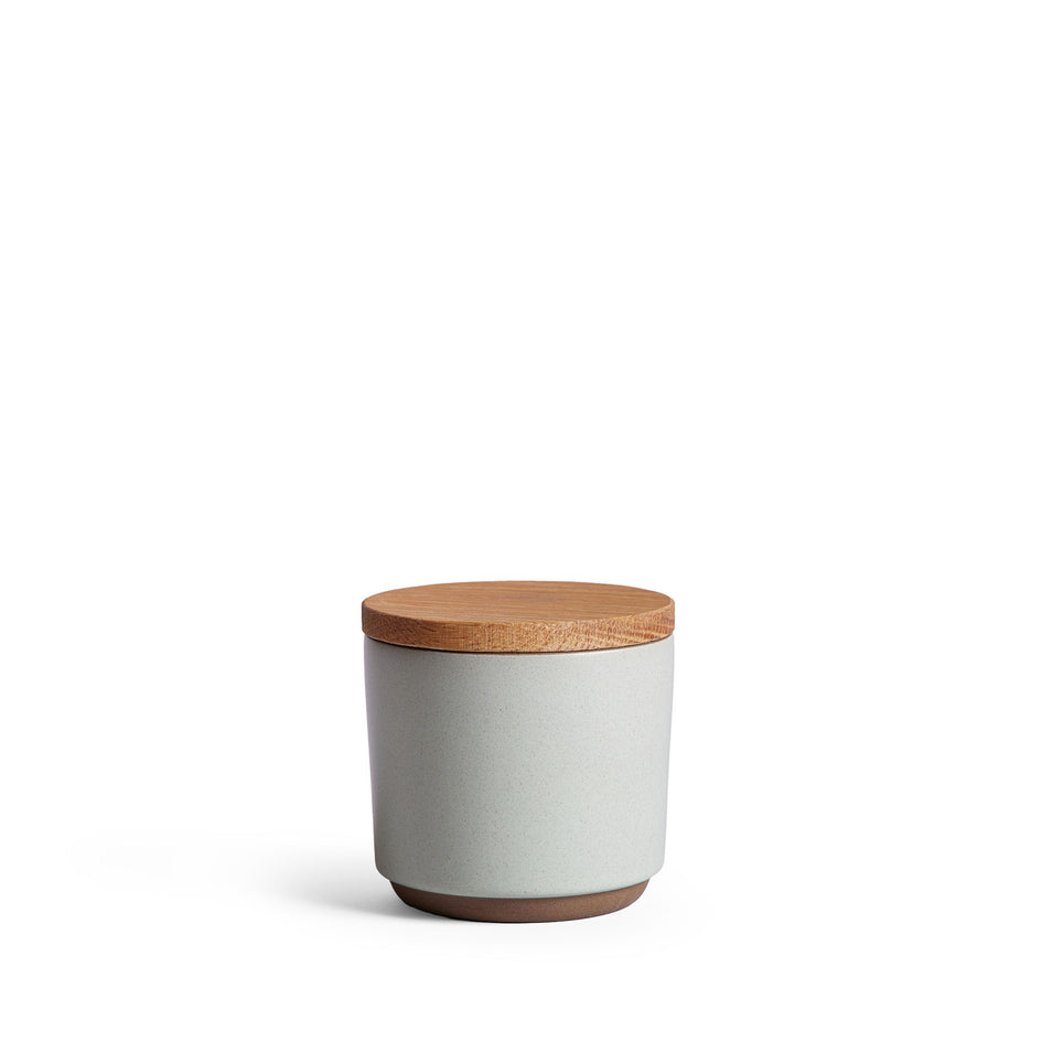 Container with Wooden Lid Image 1