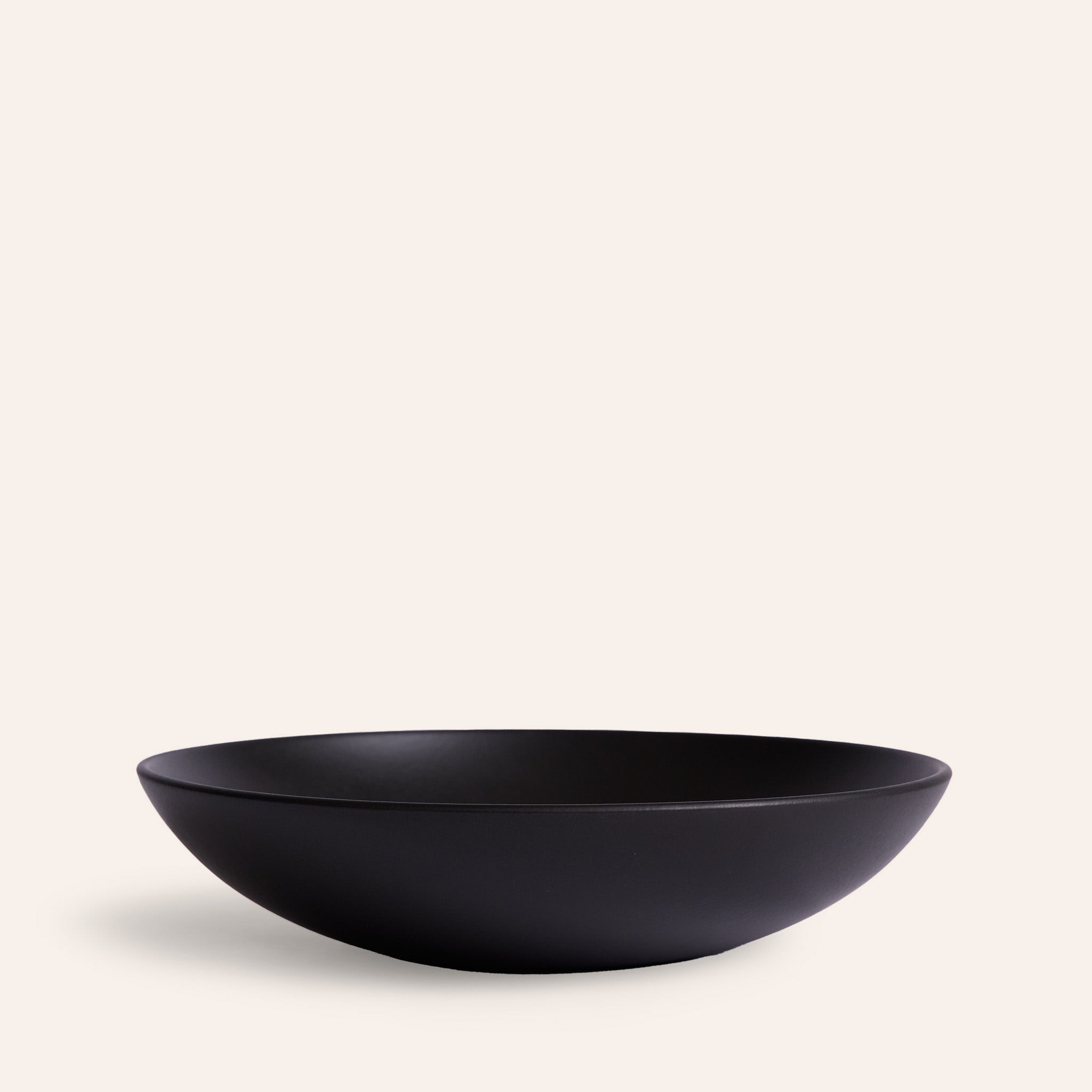 Shallow Salad Bowl in Obsidian