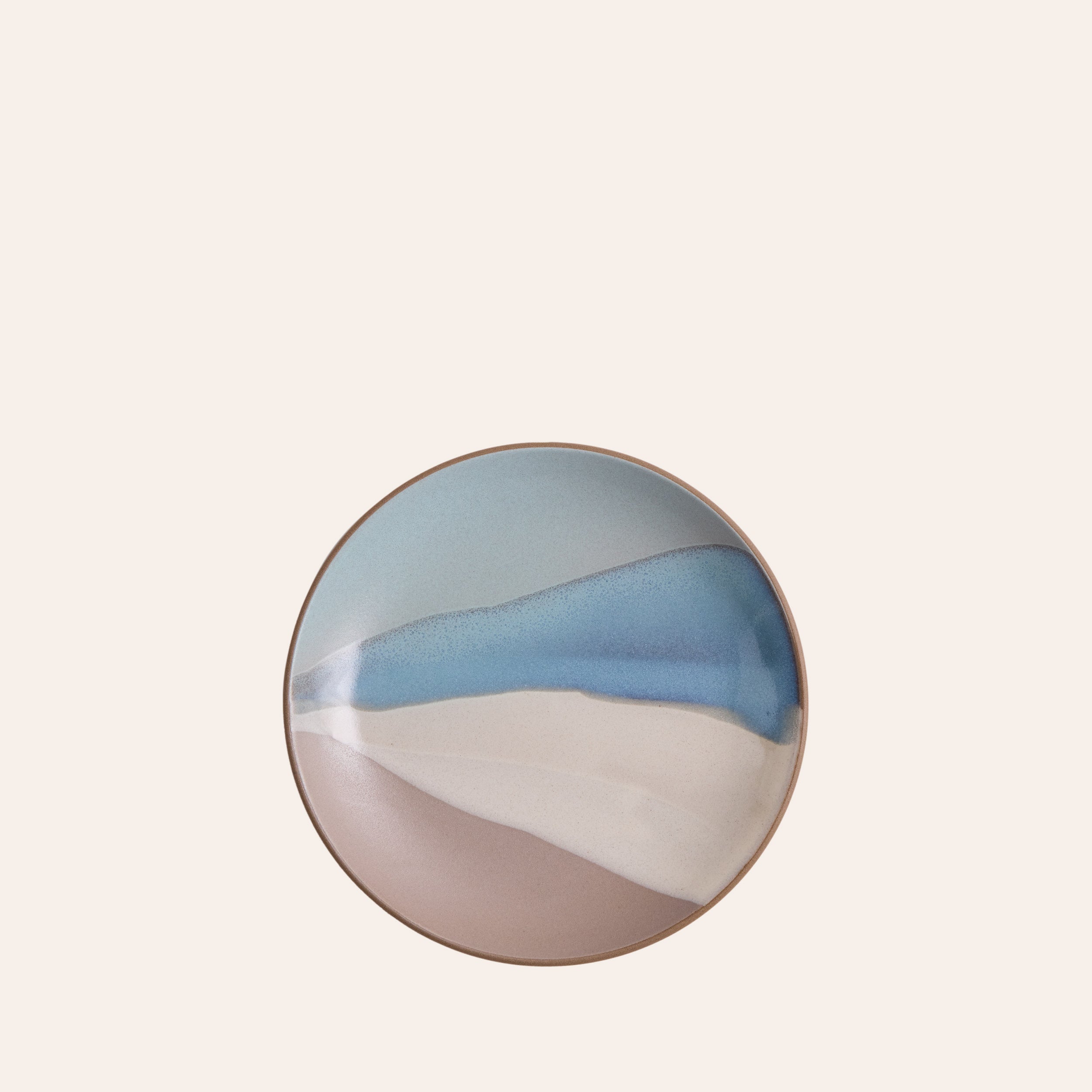 Annual Edition Salad Plate in Aqua Landscape