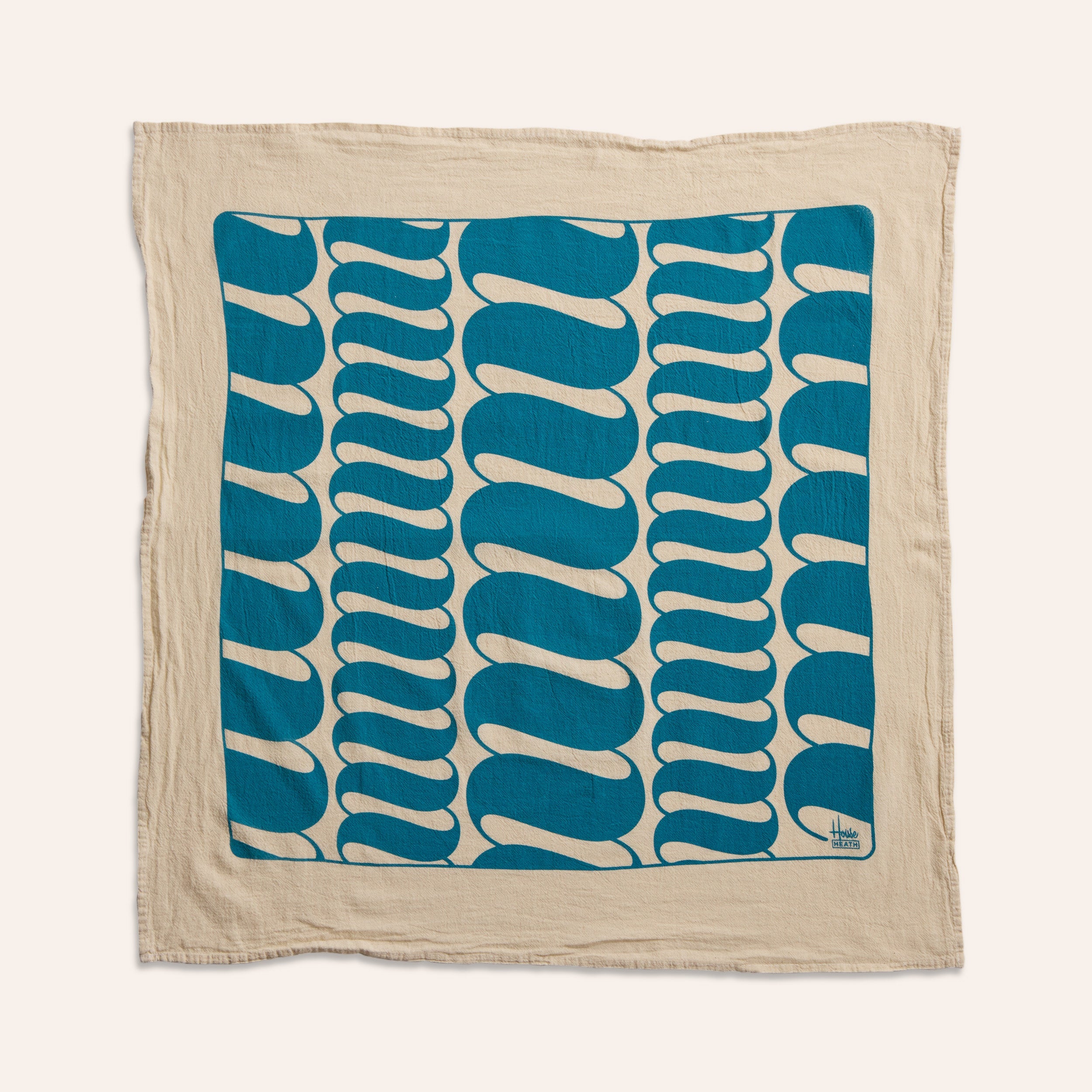 Tea Towels in Turmeric and Cerulean (Set of 2)