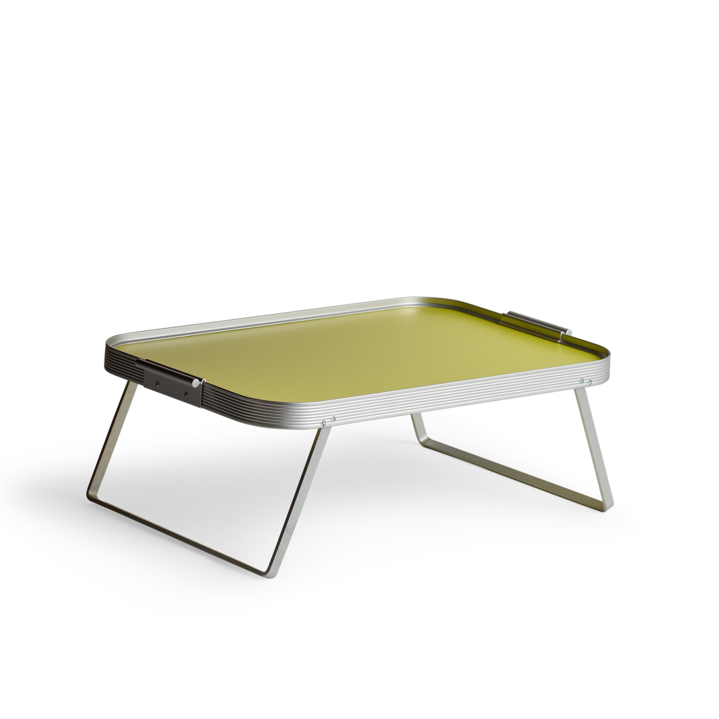 Lap Tray in Sulfur Yellow with Silver Surrounds Zoom Image 1