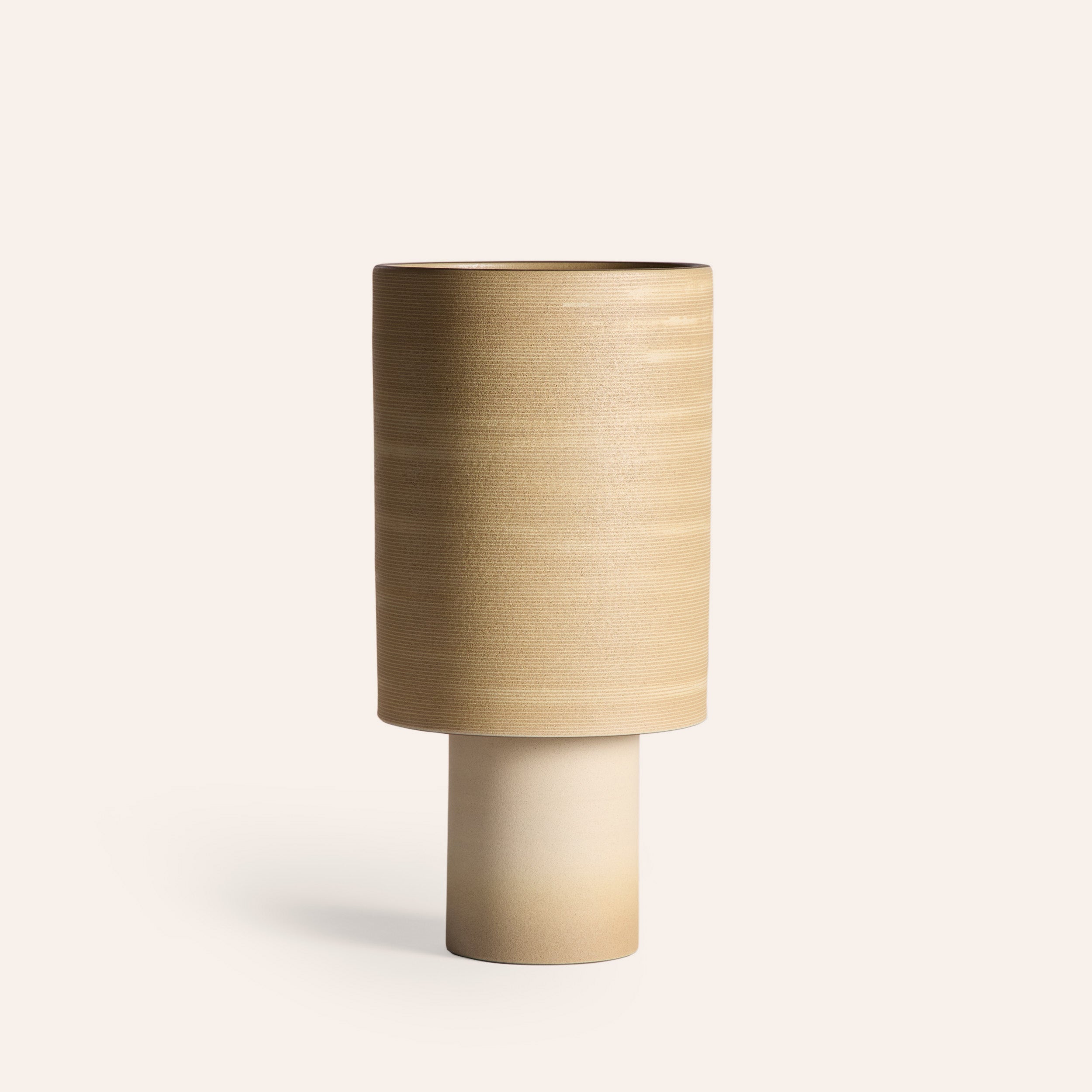 Stack Tall Table Lamp in Hickory and Barley