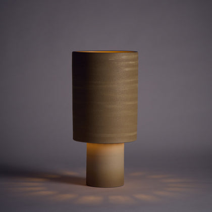 Stack Tall Table Lamp in Hickory and Barley