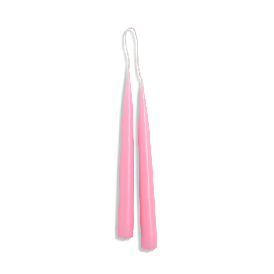 9" Taper Candle Set in Pink Image 1