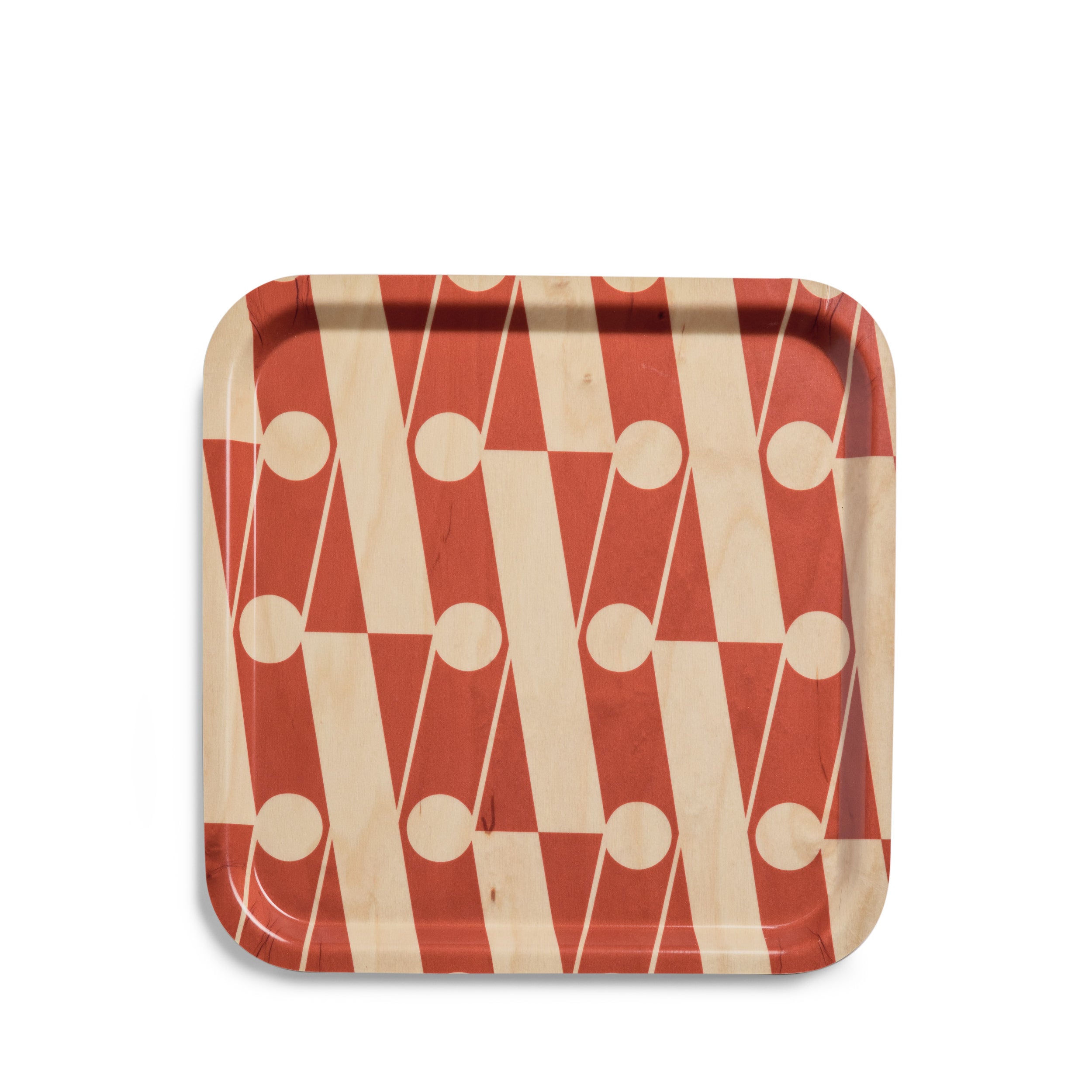 X Pattern Square Tray in Desert Zoom Image 1