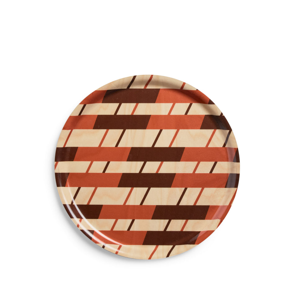 Pound Pattern Round Tray in Desert/Taproot Image 1
