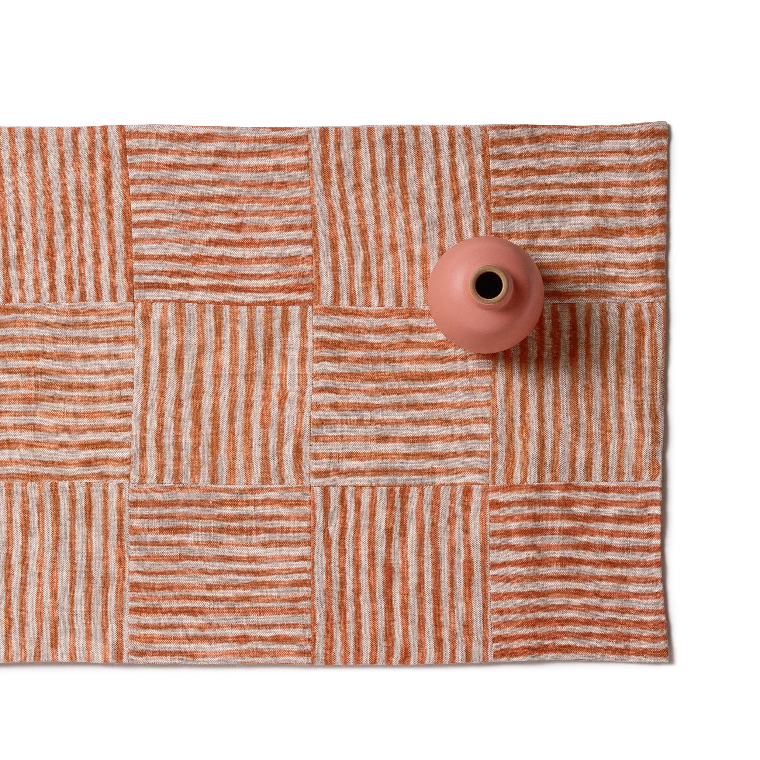 Patchwork Table Runner in Grapefruit Zoom Image 1