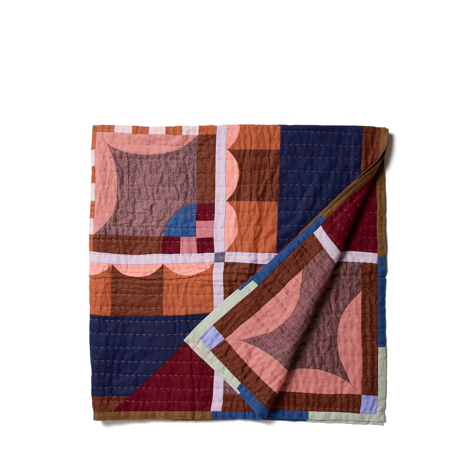 Garden Quilt in Ruby Image 1