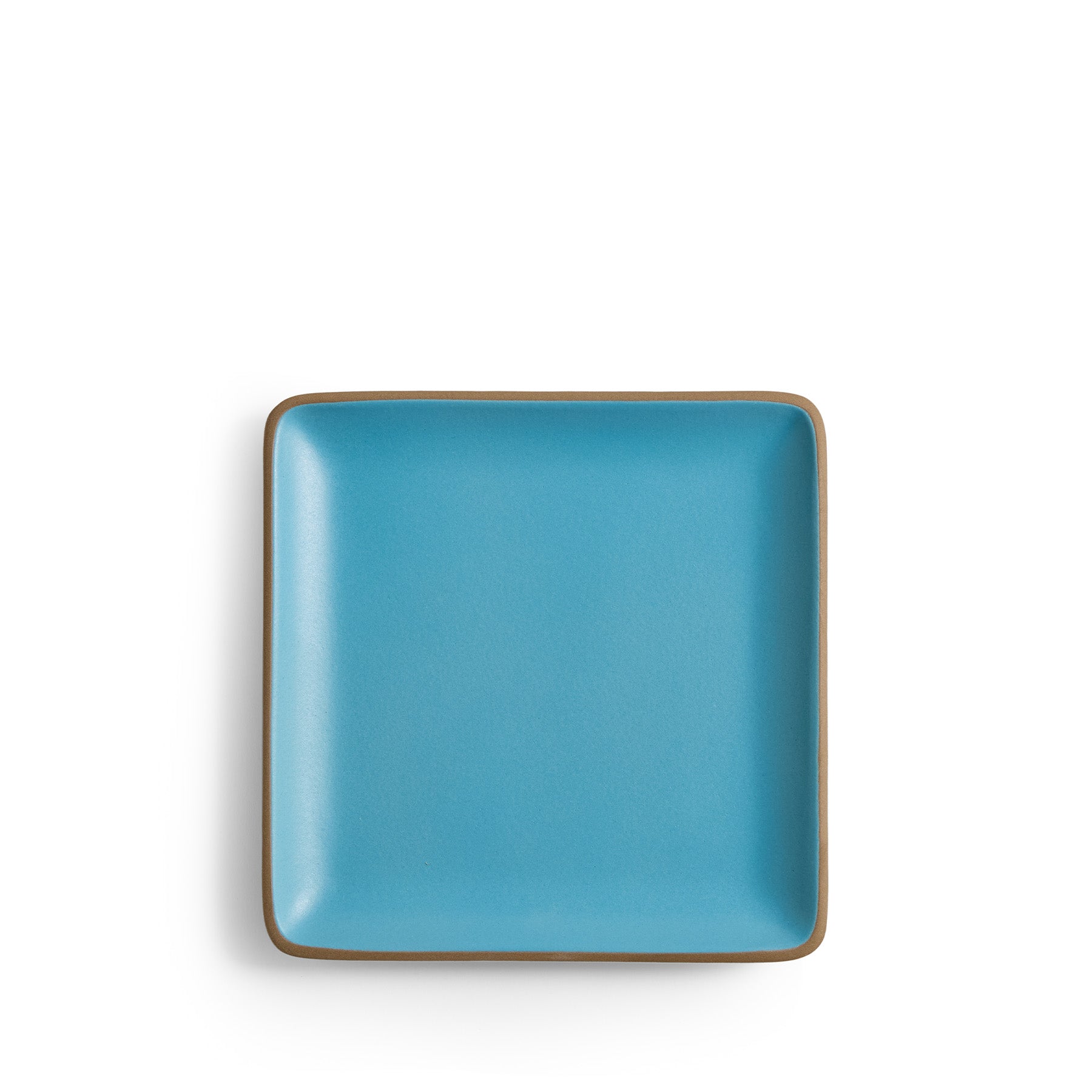 Plaza 9x9 Dinner Plate in Cyan Zoom Image 1