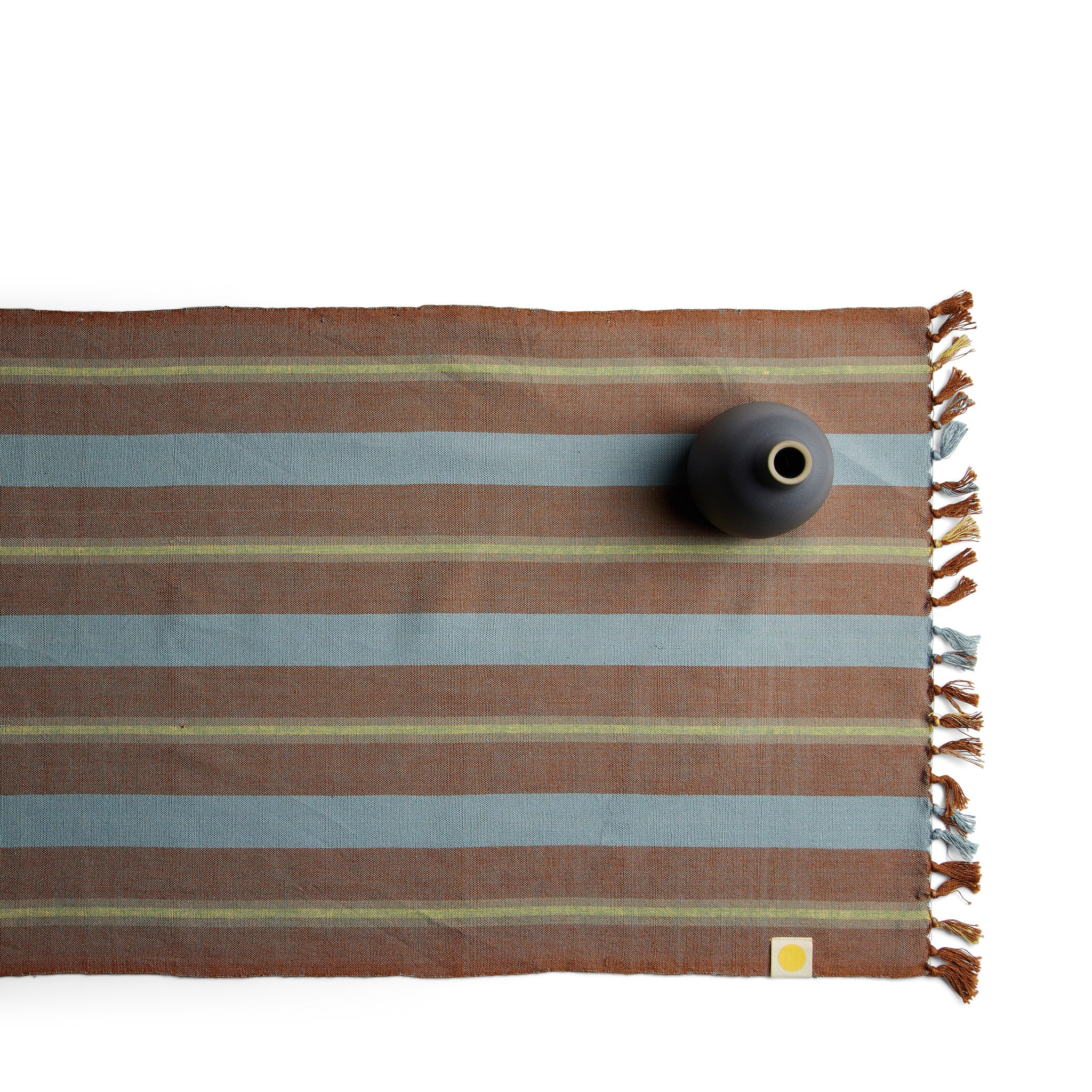 Bonnie Plaid Table Runner in Luna Zoom Image 1