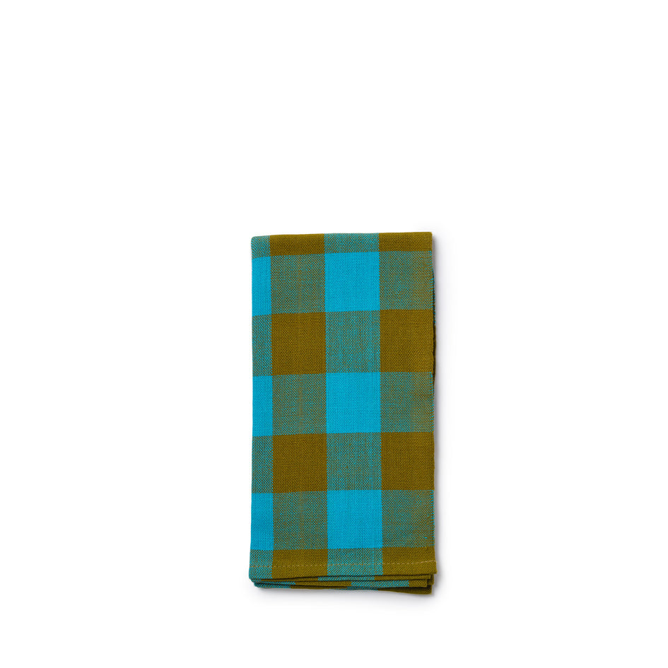 Big Gingham Napkin 2 in Blue (Set of 2) Image 1