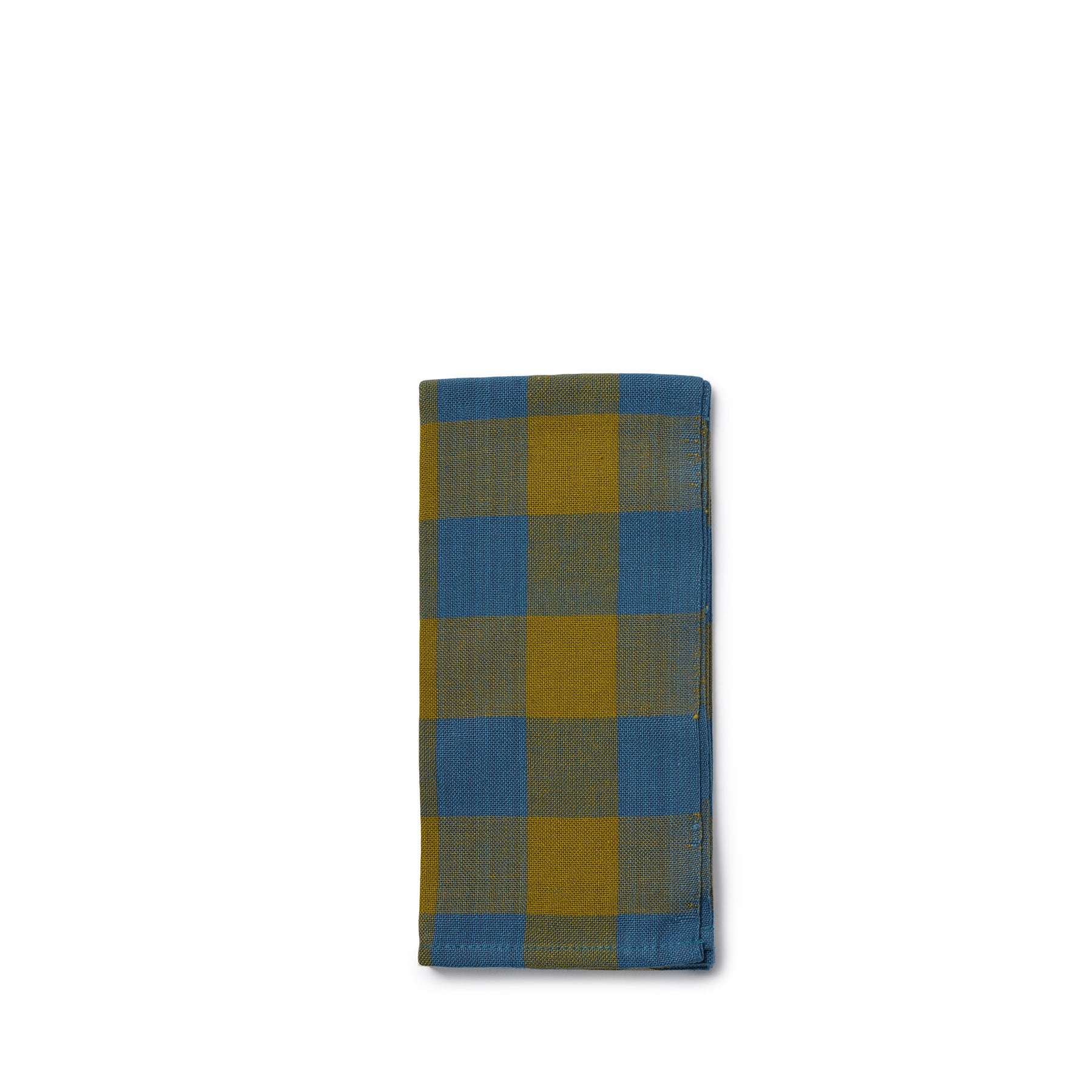 Big Gingham Napkin 3 in Blue (Set of 2) Zoom Image 1