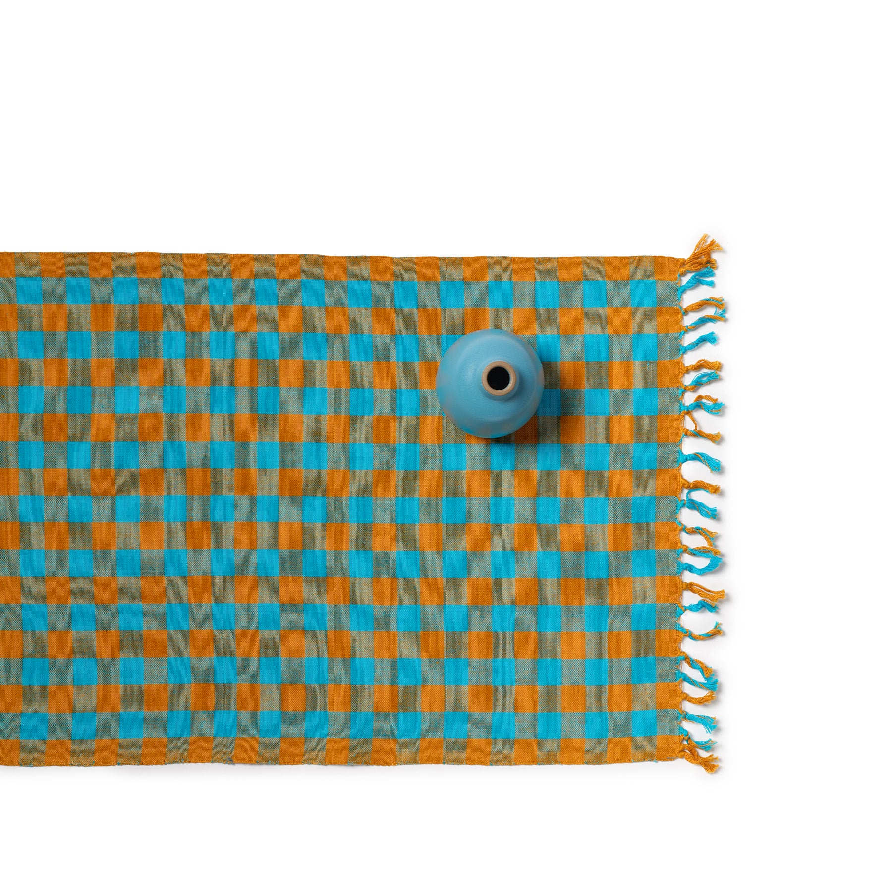 Table Runner in Blue Zoom Image 1