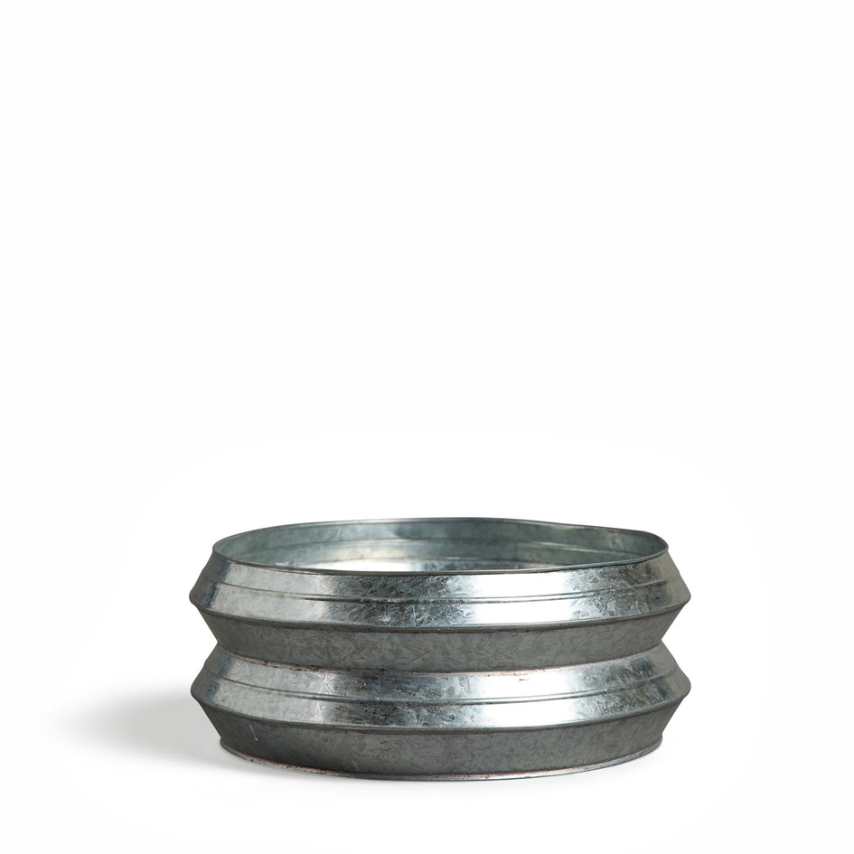 Zigzag Fruit Bowl in Galvanized Steel Image 1