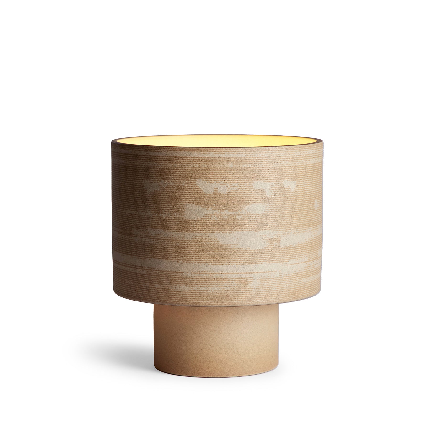 Stack Wide Table Lamp in Hickory and Barley Zoom Image 1