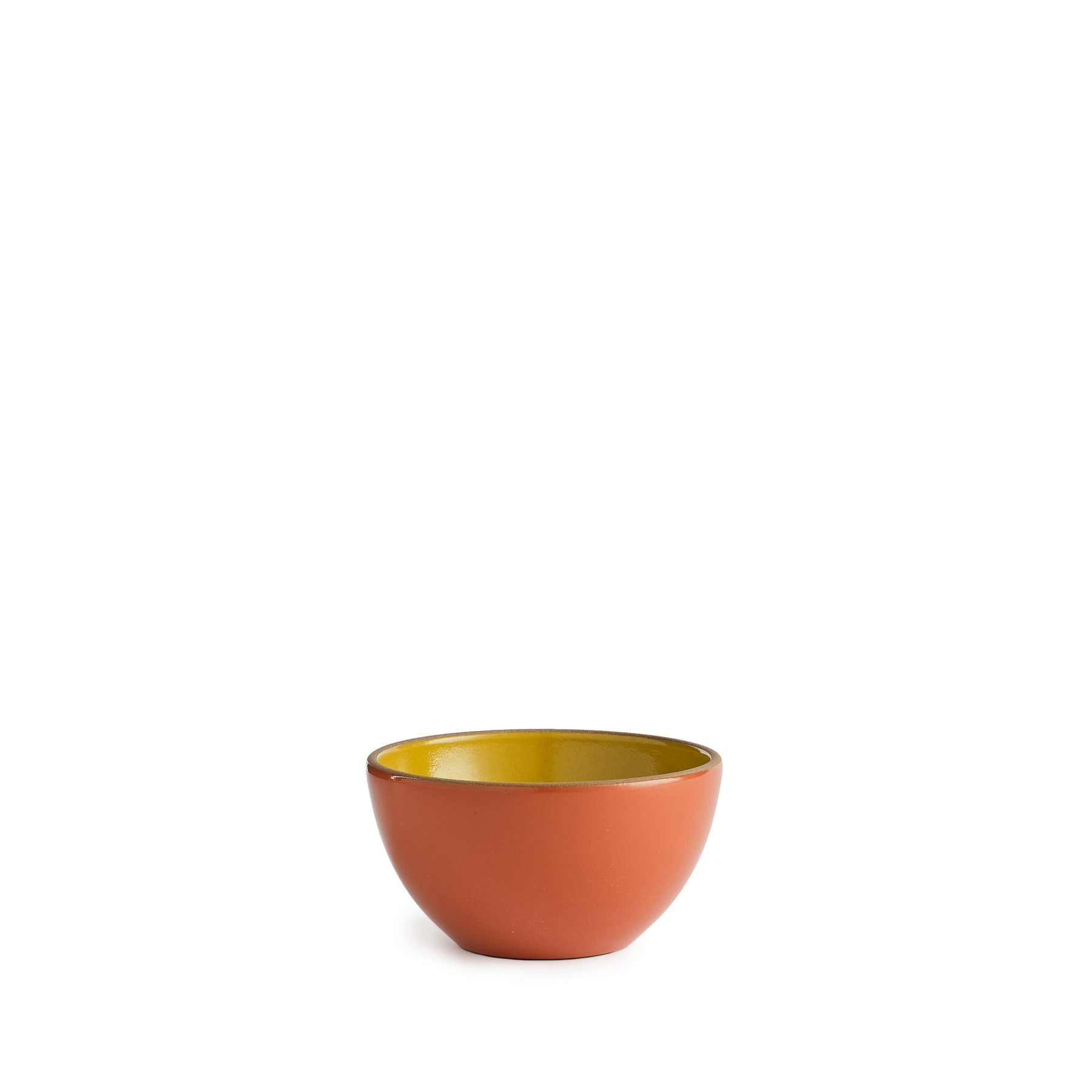 Kids Dessert Bowl in Zest Yellow/Tomato Zoom Image 1
