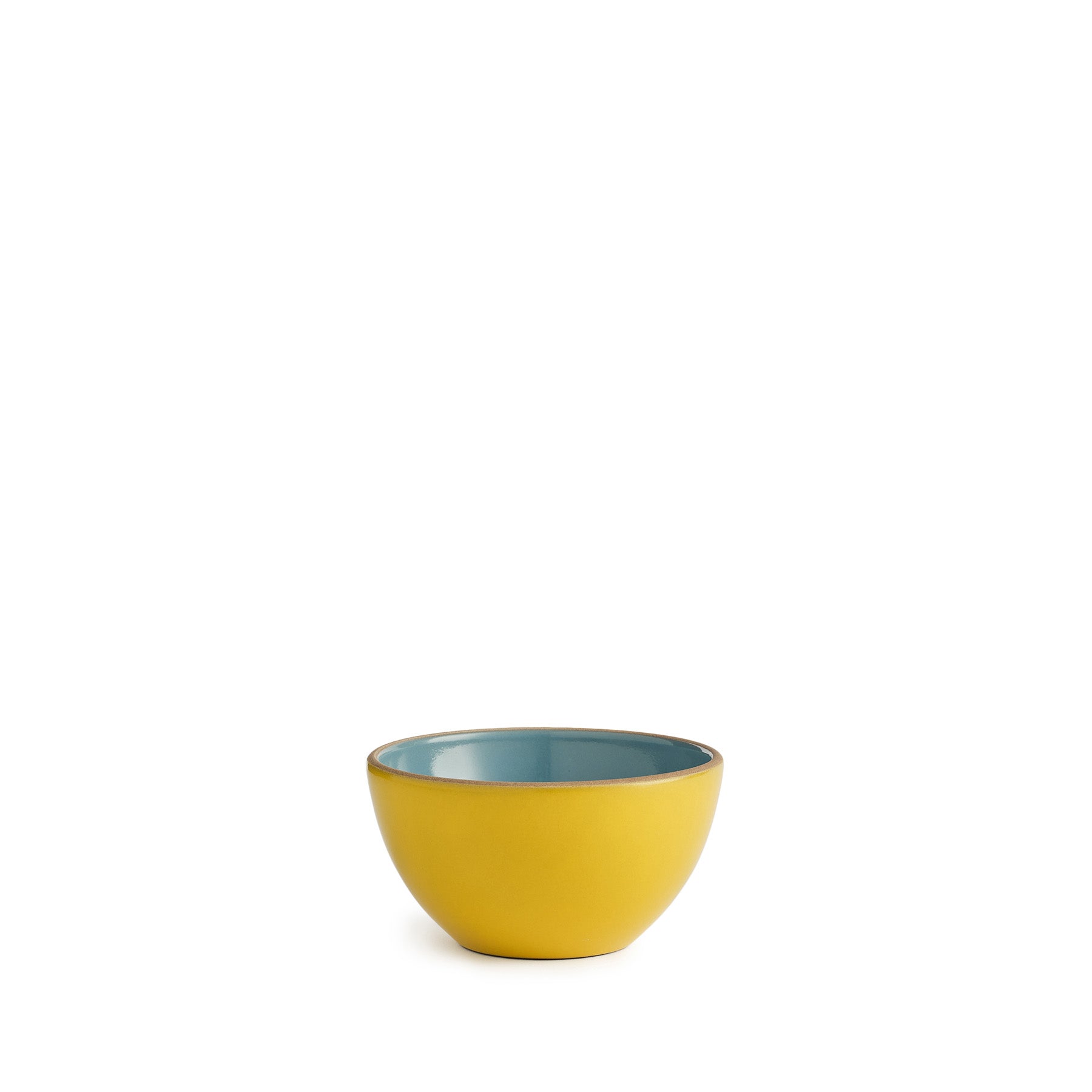 Kids Dessert Bowl in Wave Gloss/Zest Yellow Zoom Image 1