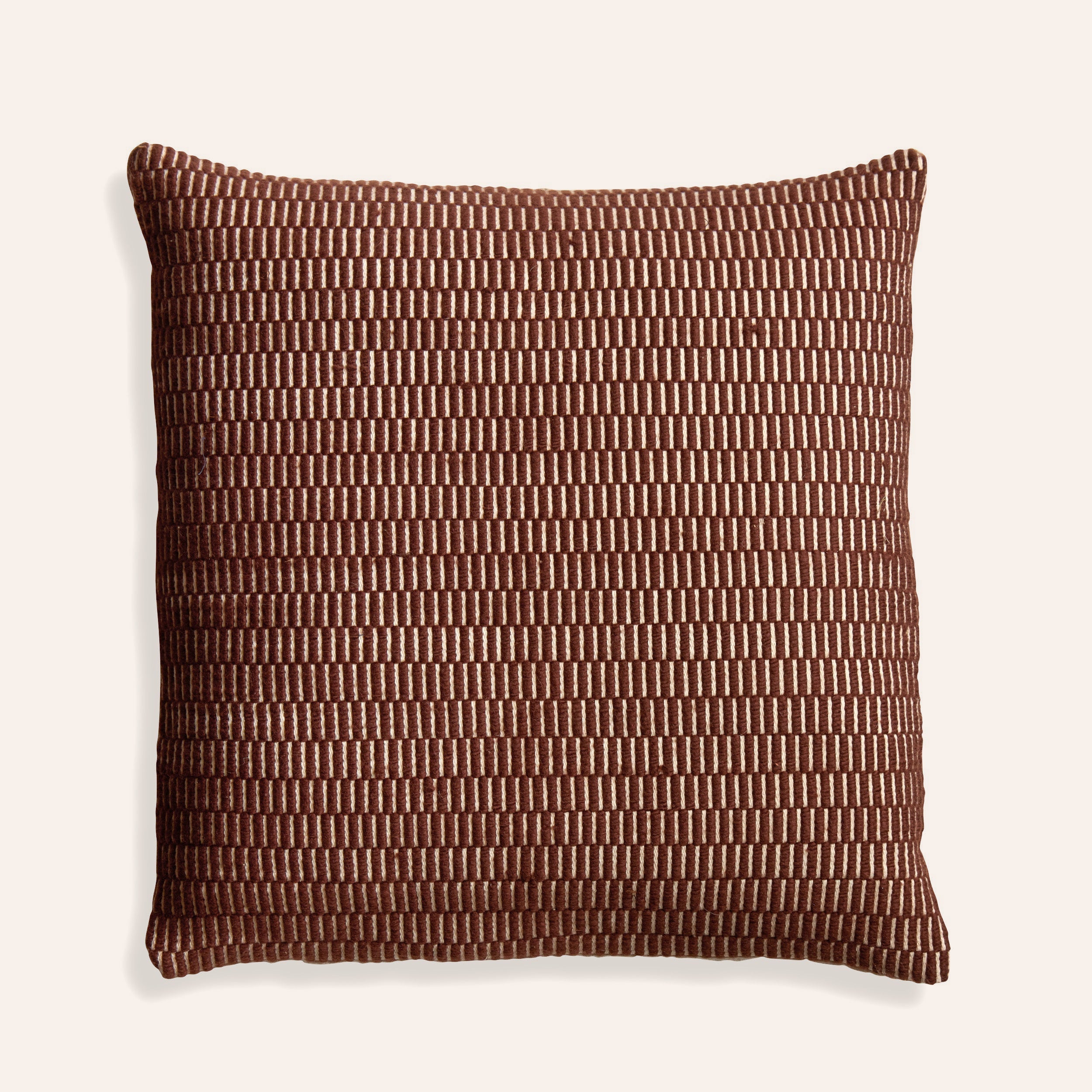 Merino Wool Griege Pillow in Chocolate