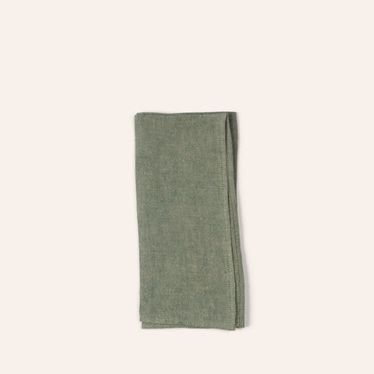 Hopsack Napkins in Slate Green (Set of 2)