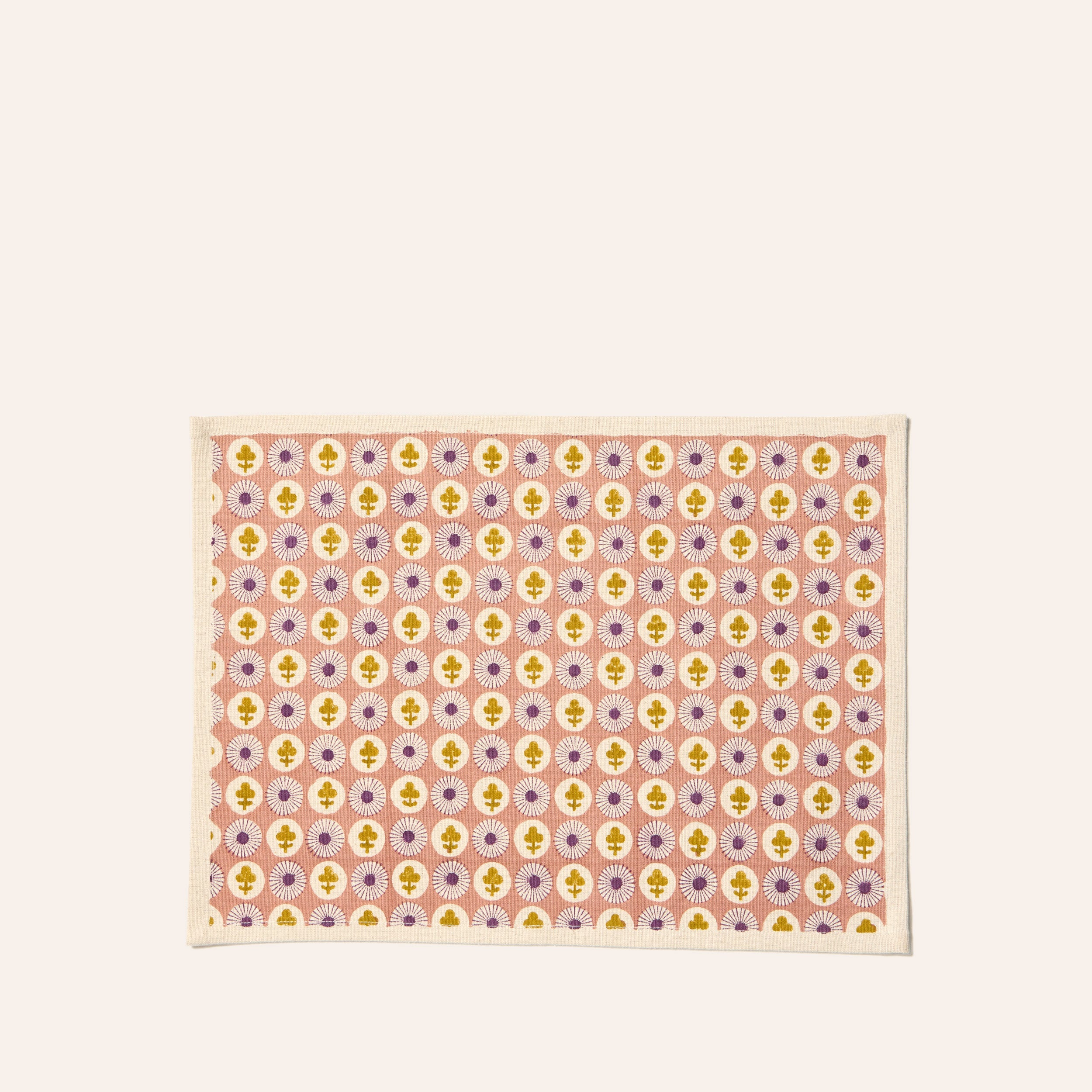 Gauri Placemat in Grapefruit Pink