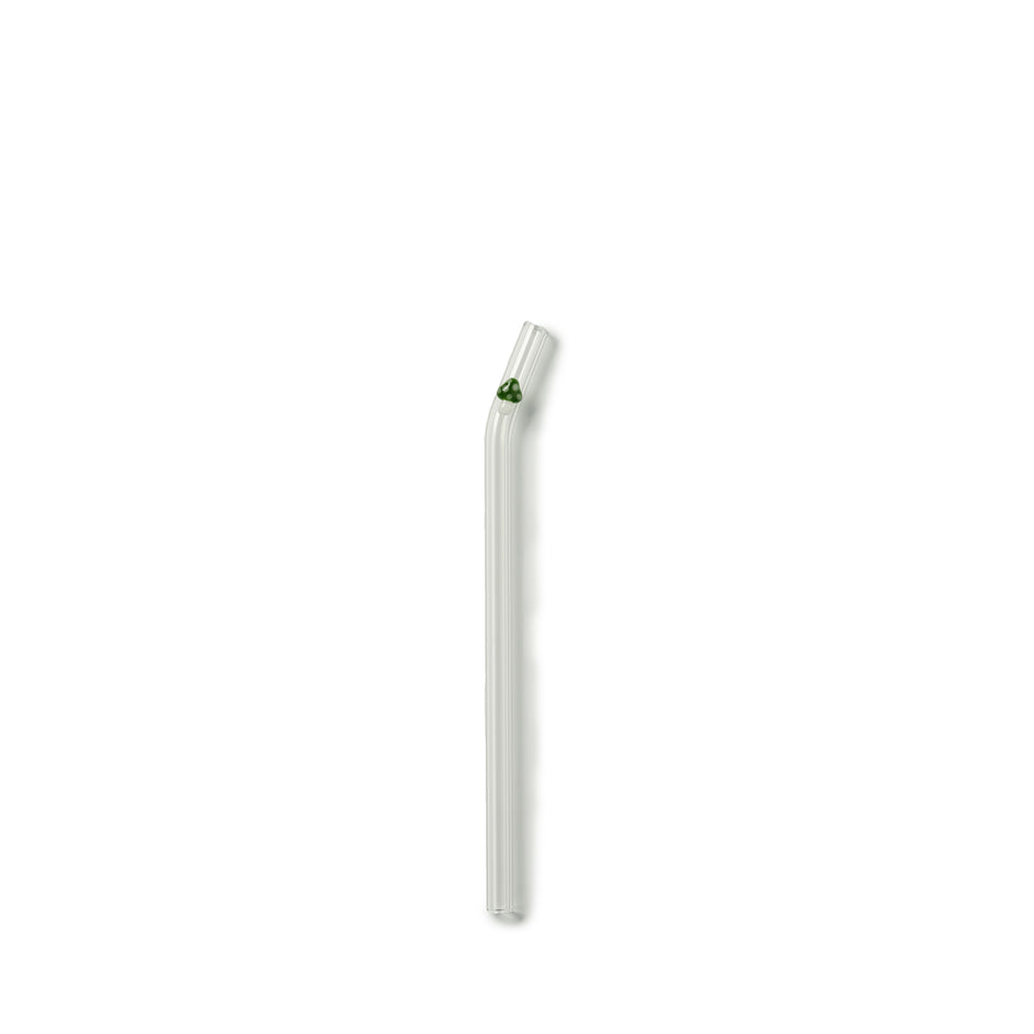 Green Mushroom Curved Straw Image 1