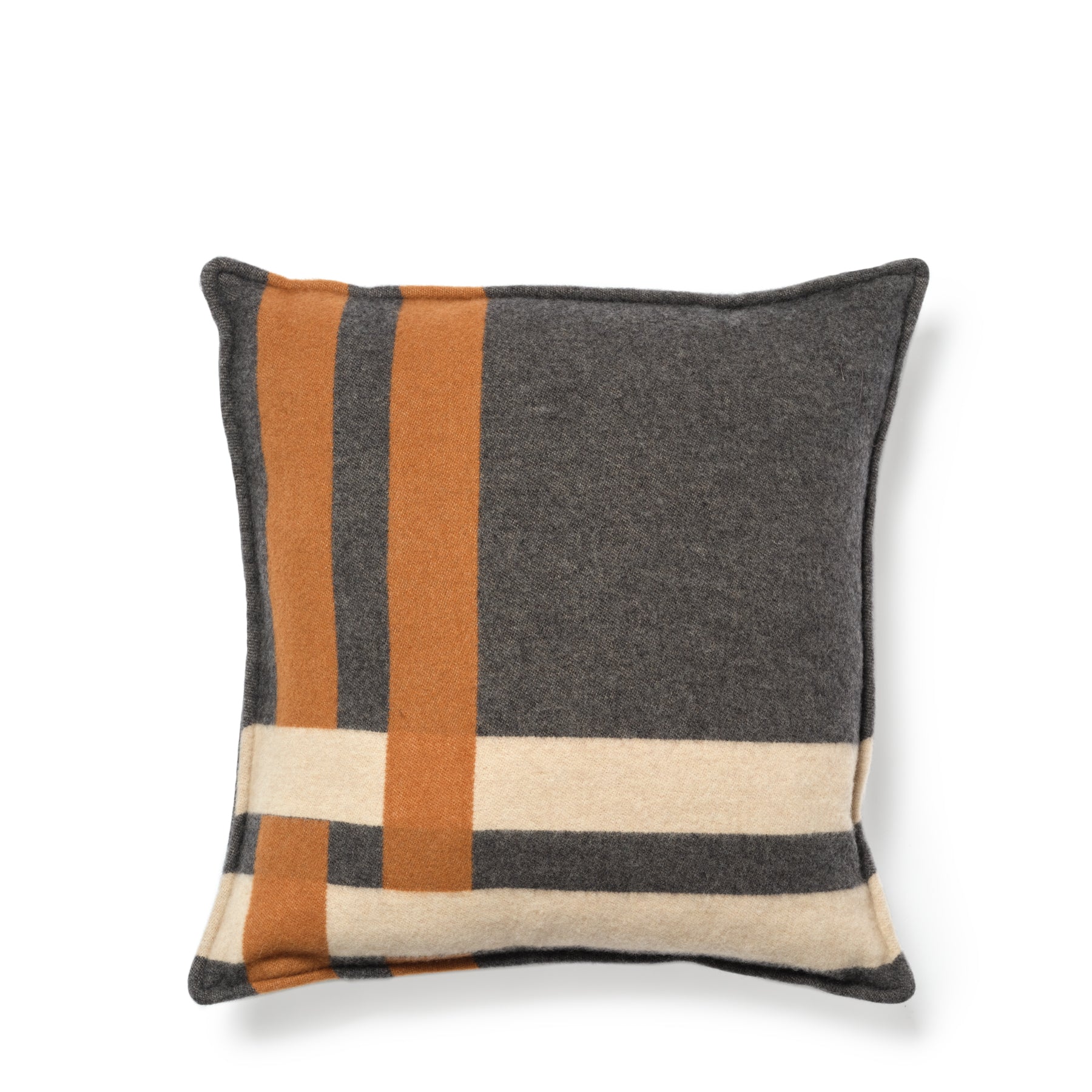 Rete Jacquard Pillow in Carnico Grey Zoom Image 1