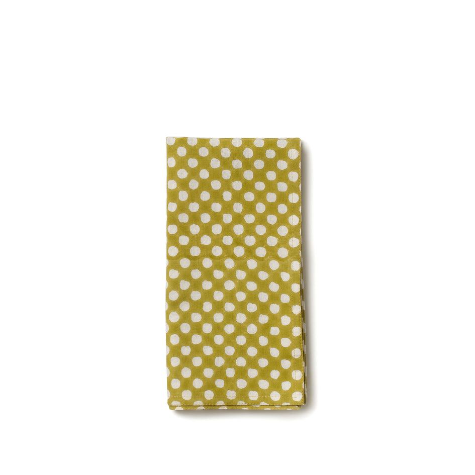 Syra Napkin in Warm Olive Image 1