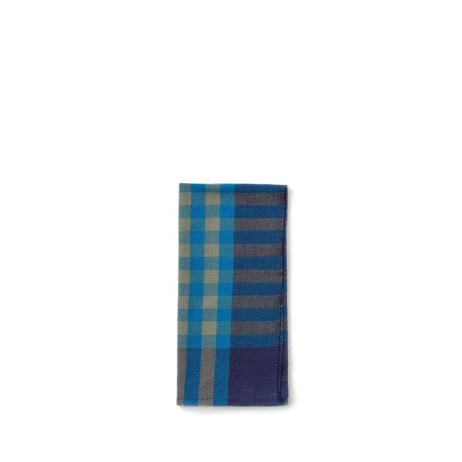 Grid Napkin in Cerulean (Set of 2) Image 1