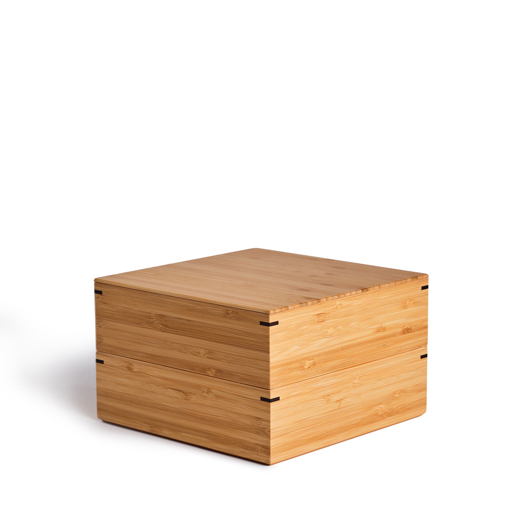 Large Two-Tiered Square Lunch Box Zoom Image 1
