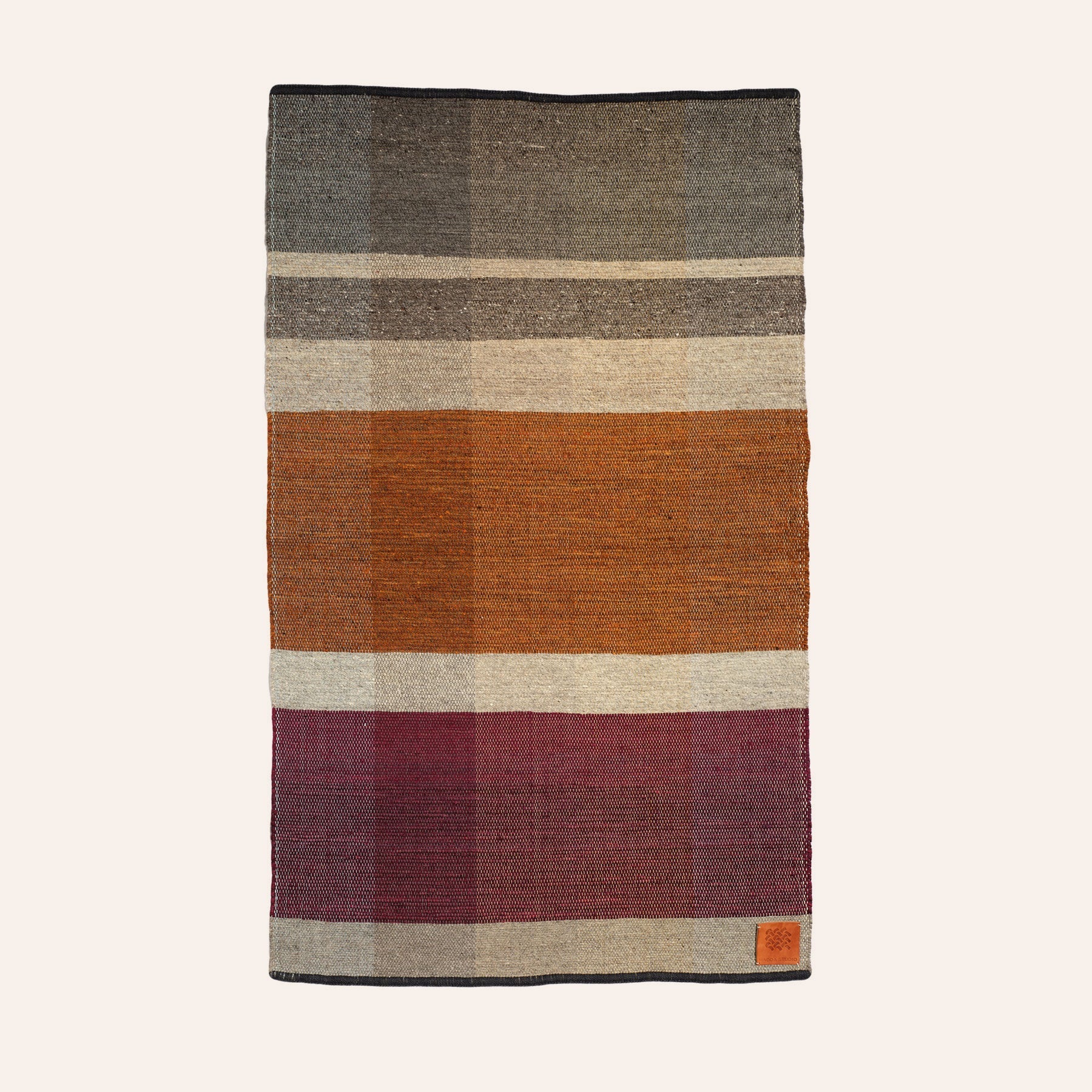 Wool Remnant Hand Woven Rug 17