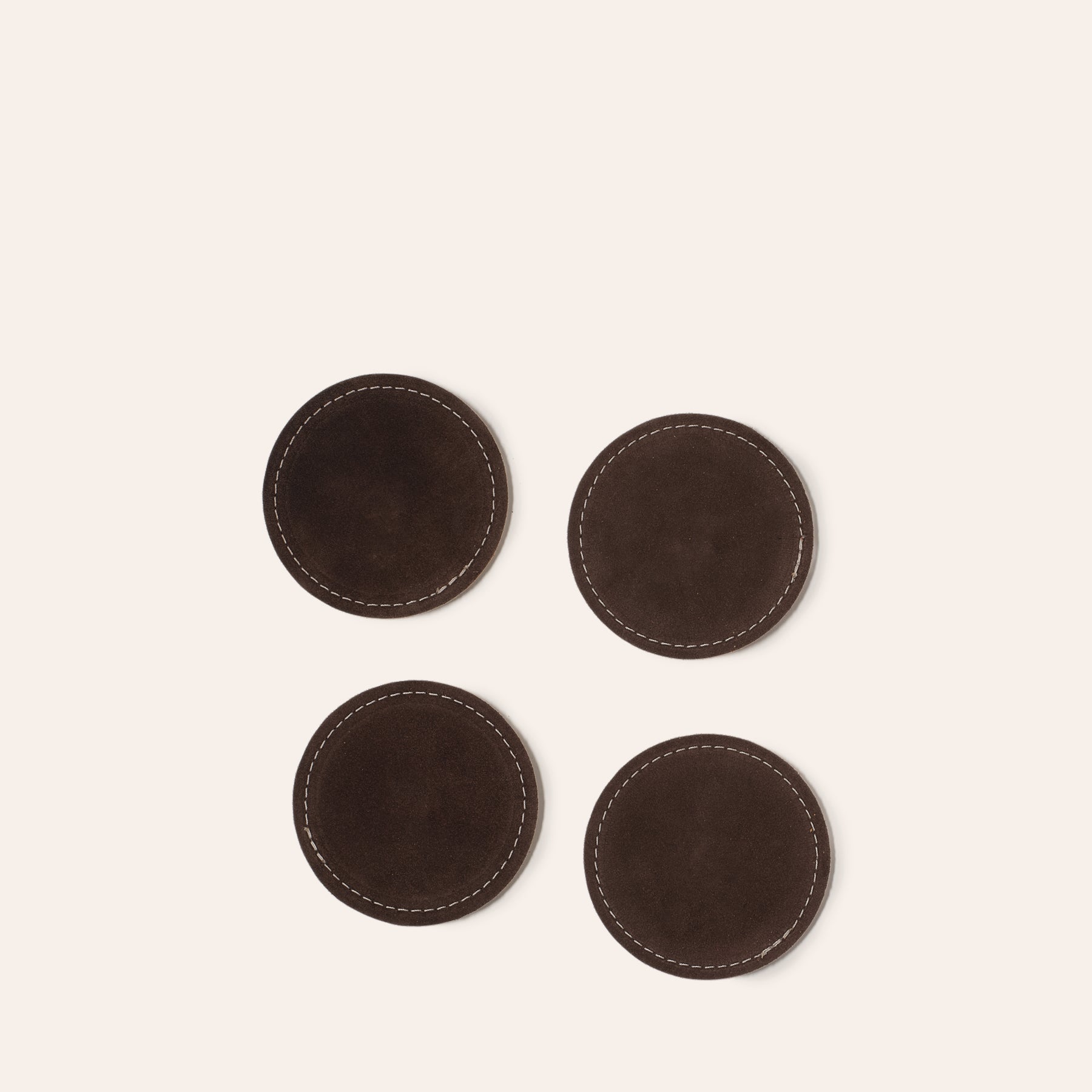 Suede Coaster in Chocolate (Set of 4)