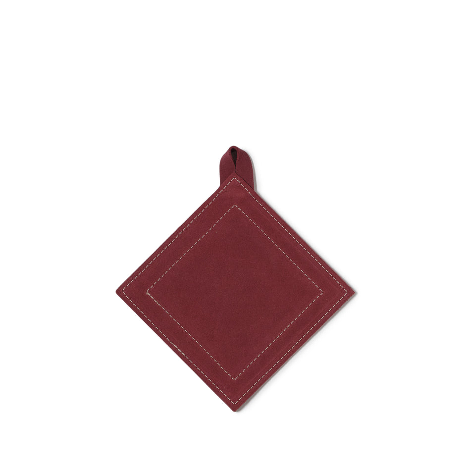 Suede Potholder in Eggplant Image 1