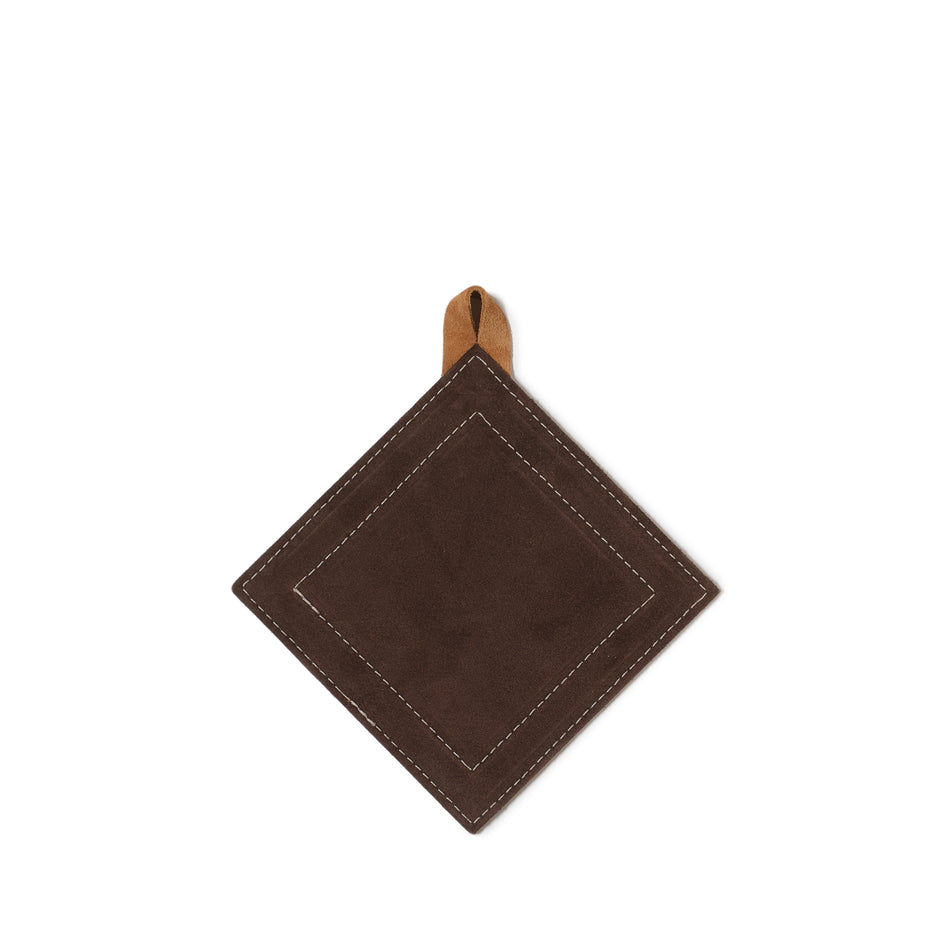 Suede Potholder in Chocolate Image 1