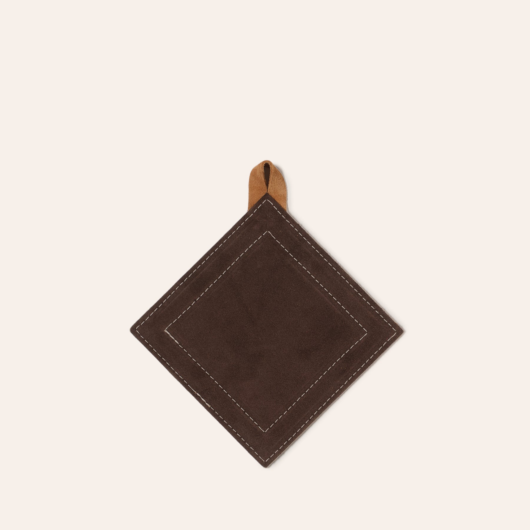 Suede Potholder in Chocolate
