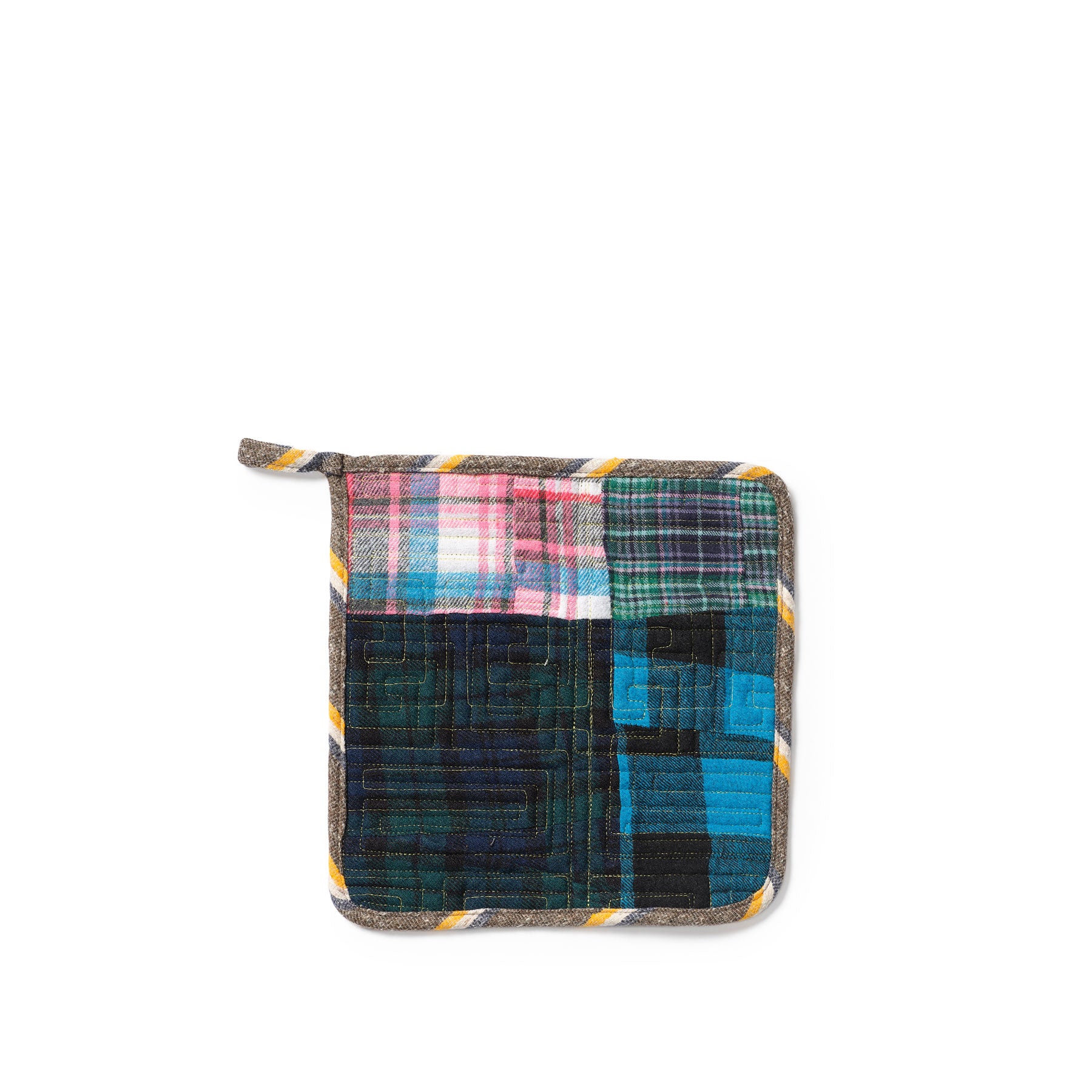 Patchwork Flannel Pot Holder Zoom Image 1