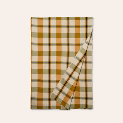 Charleston Plaid Tablecloth in Mesquite