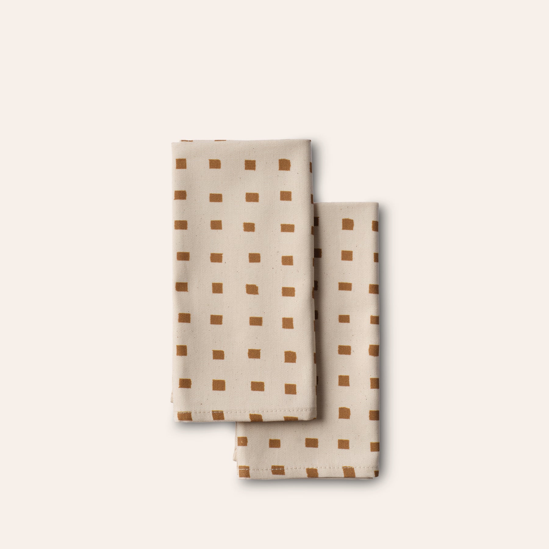 Polka Block Napkin in Turmeric (Set of 2)