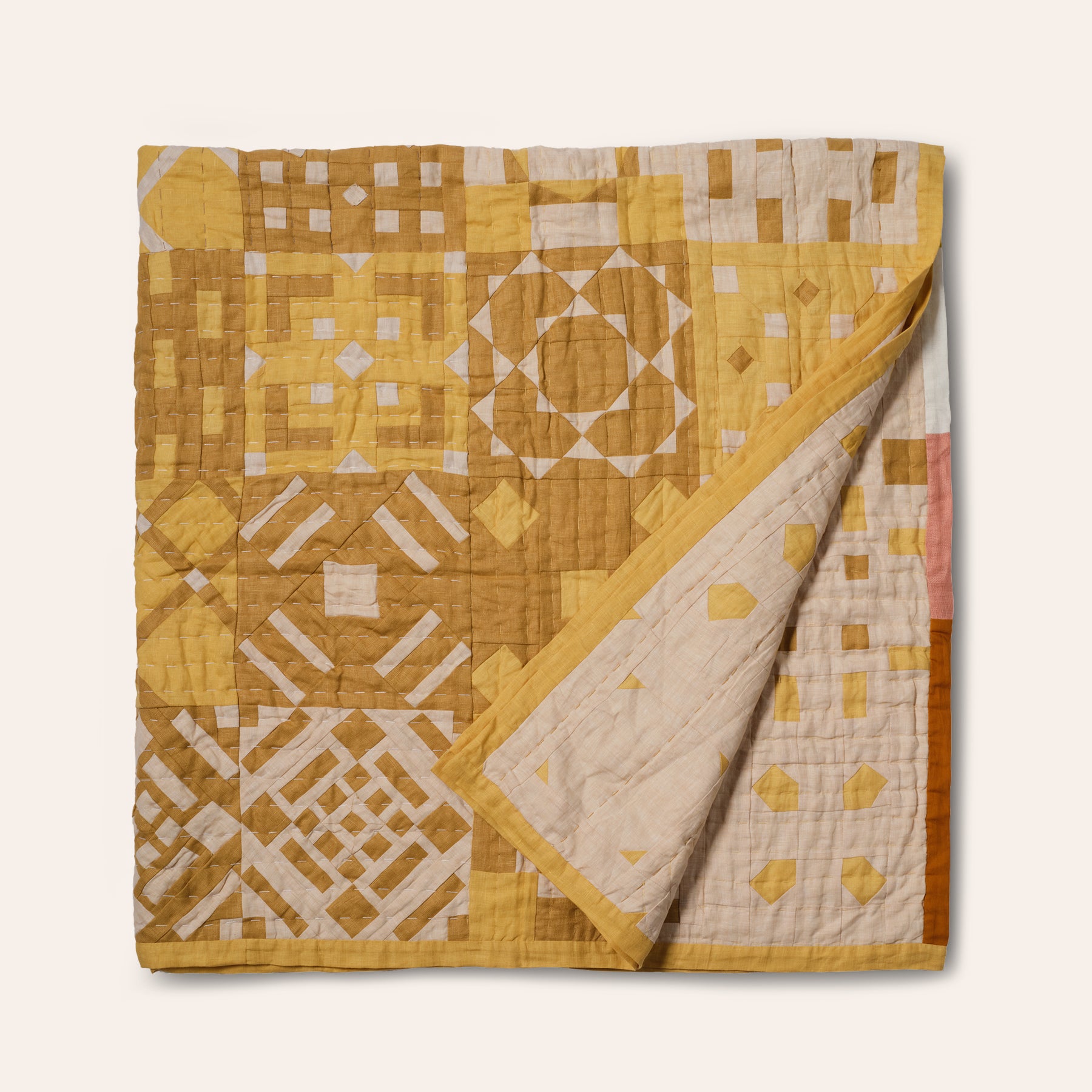 Tile Quilt in Wheat