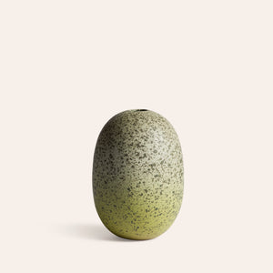 Ostrich Egg Vase in Cypress / Soapstone / Tomatillo