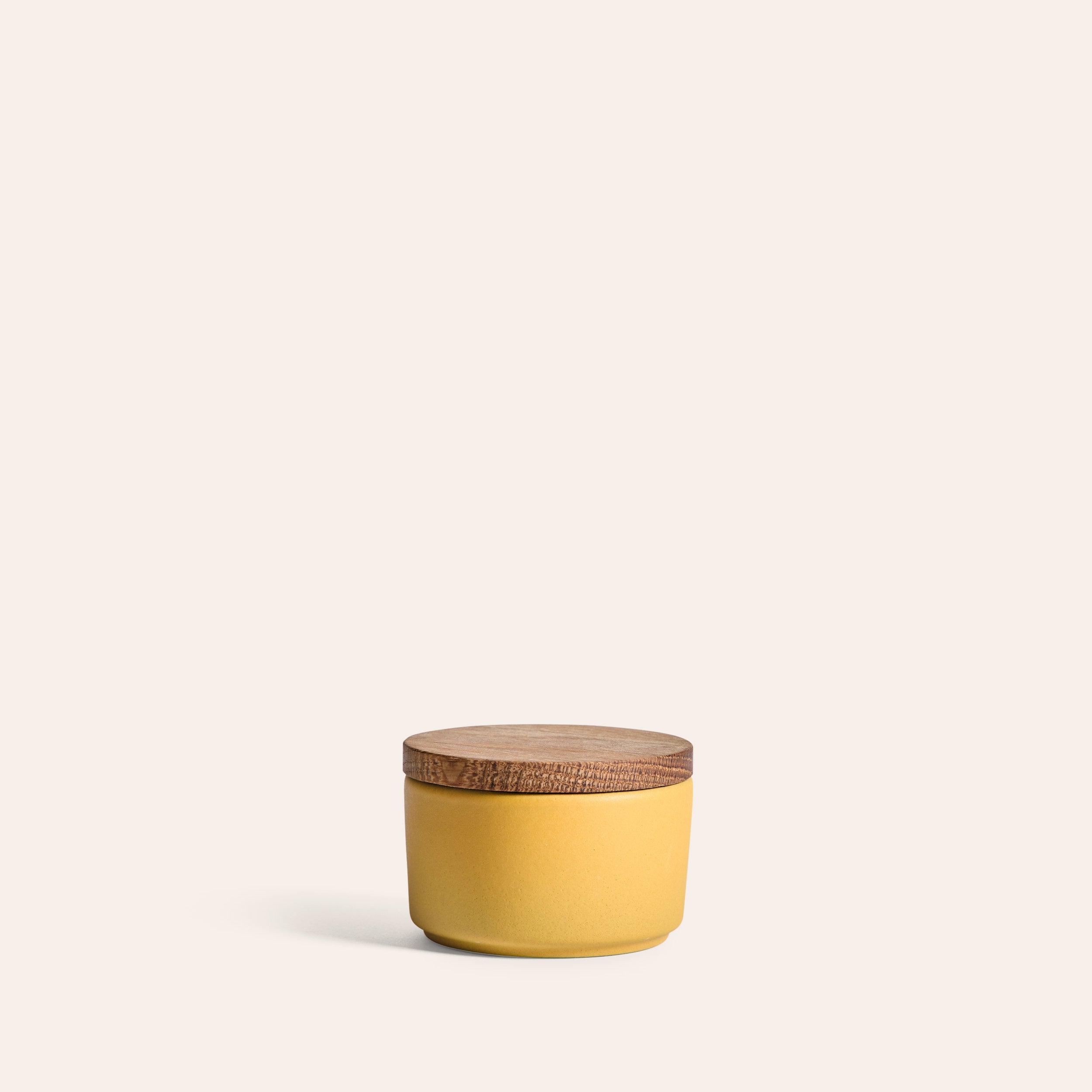 Mini Container with Oak Lid in Sunflower