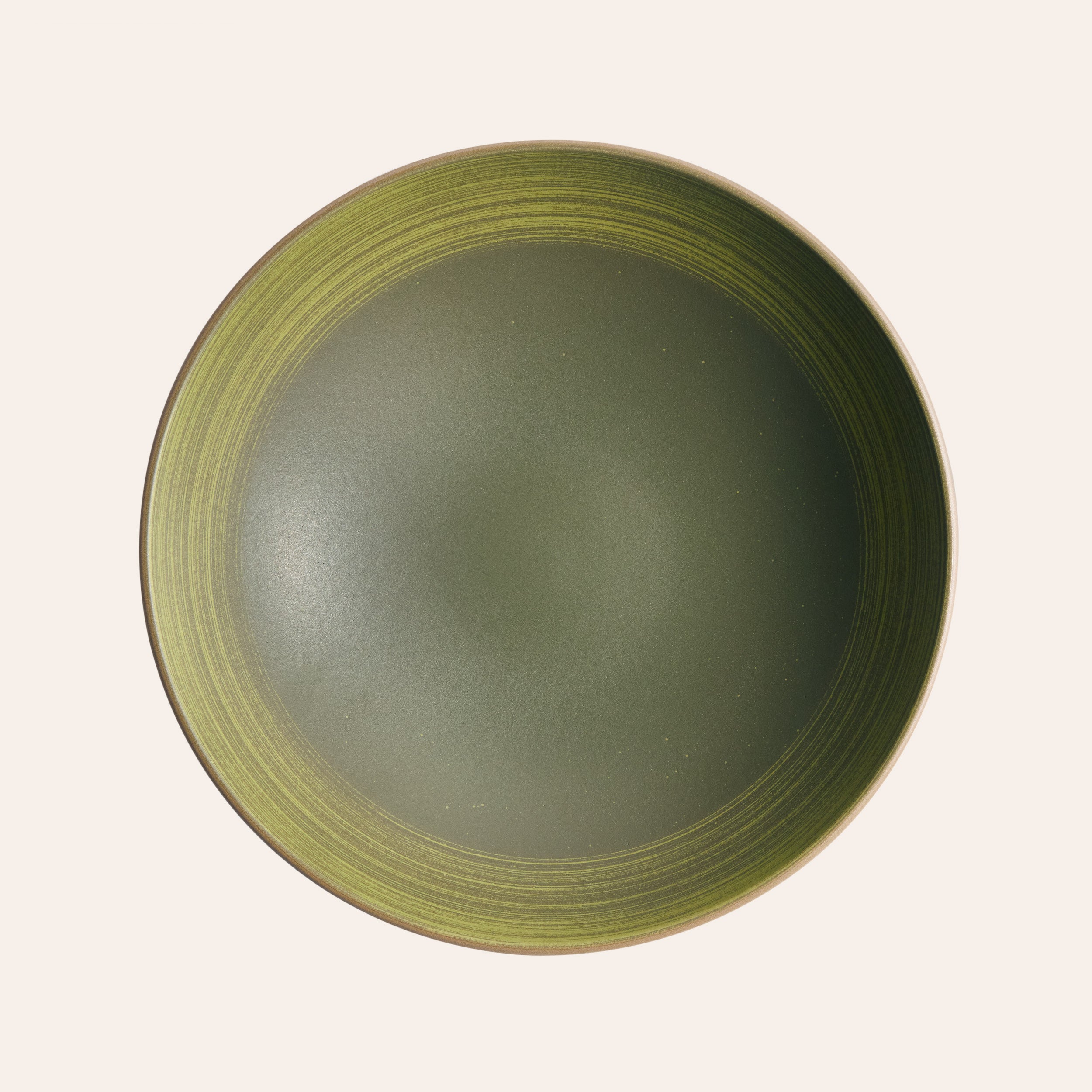 Shallow Salad Bowl in Skog Moss