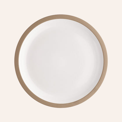 Rim Serving Platter in Opaque White