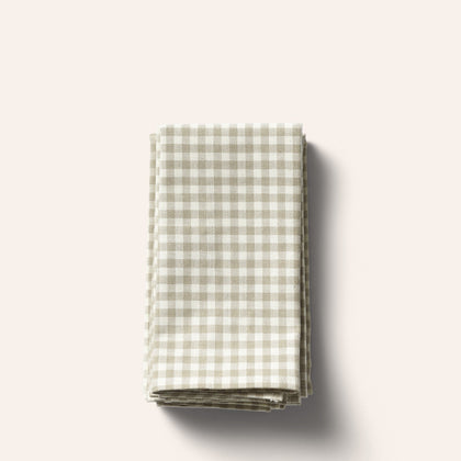 Organic Cotton Gingham Napkins (Set of 4)