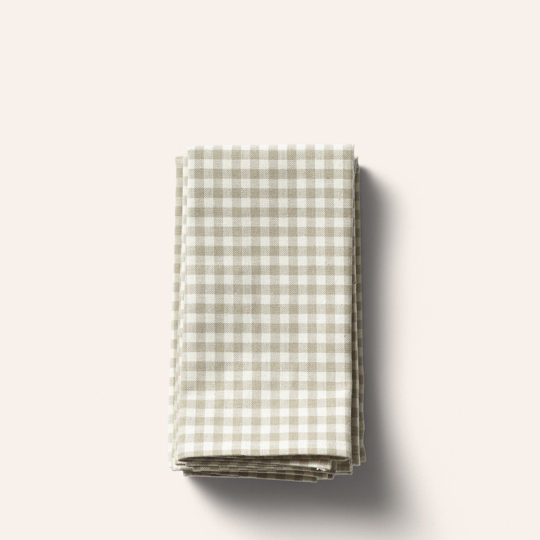 Organic Cotton Gingham Napkins (Set of 4) in Sage