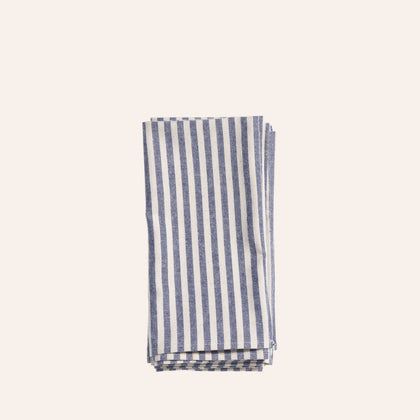 Organic Cotton Ticking Stripe Napkins (Set of 4)