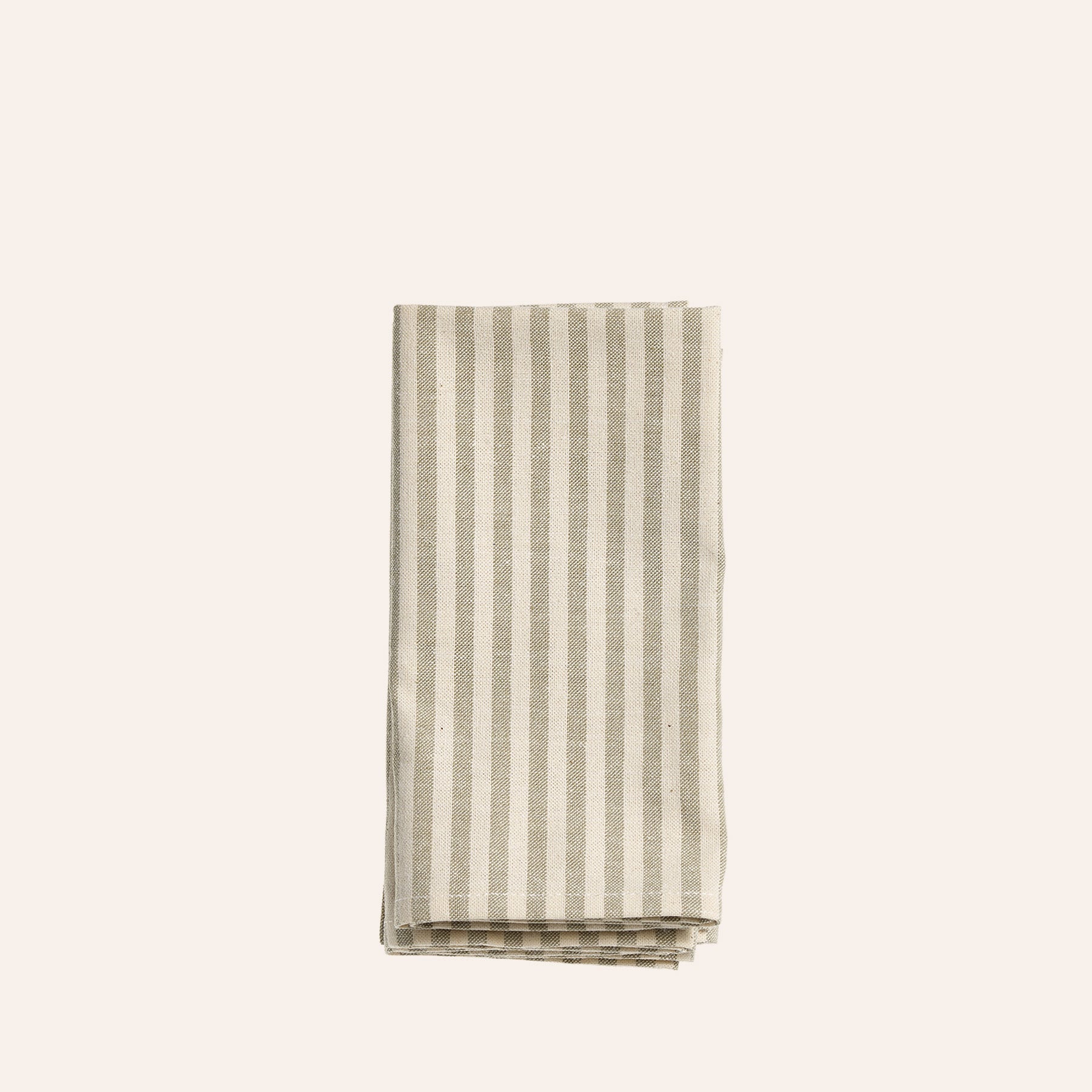 Organic Cotton Ticking Stripe Napkins (Set of 4)