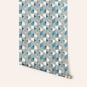 Wallpaper in Blue Slice