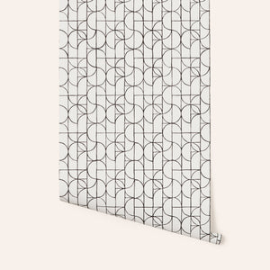 Wallpaper in Charcoal Slice